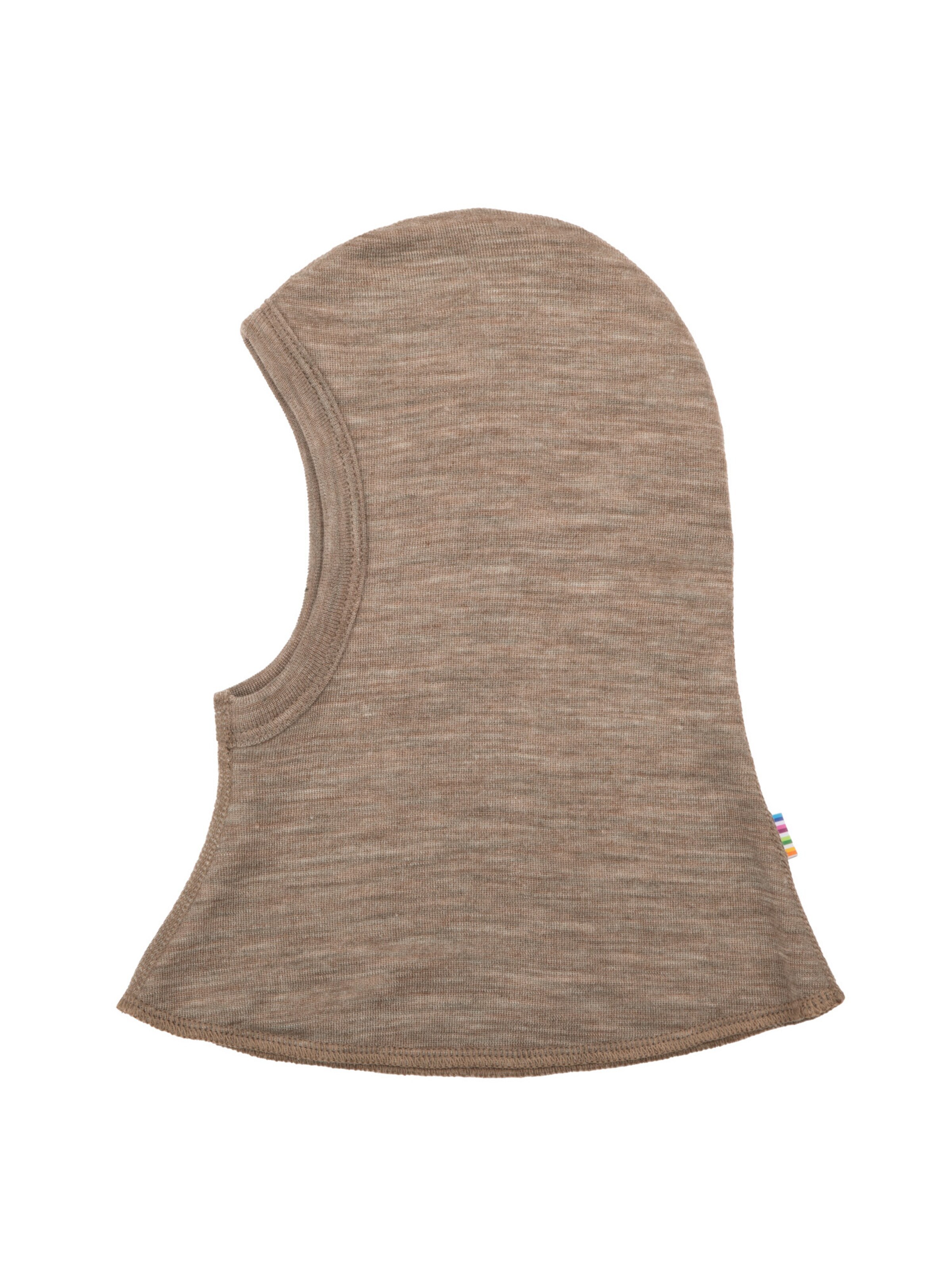 JOHA Beanie 'Schalmütze Merinowolle/Seide' in Beige: front