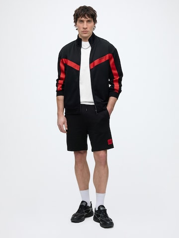 HUGO Sweat jacket 'Darti' in Black