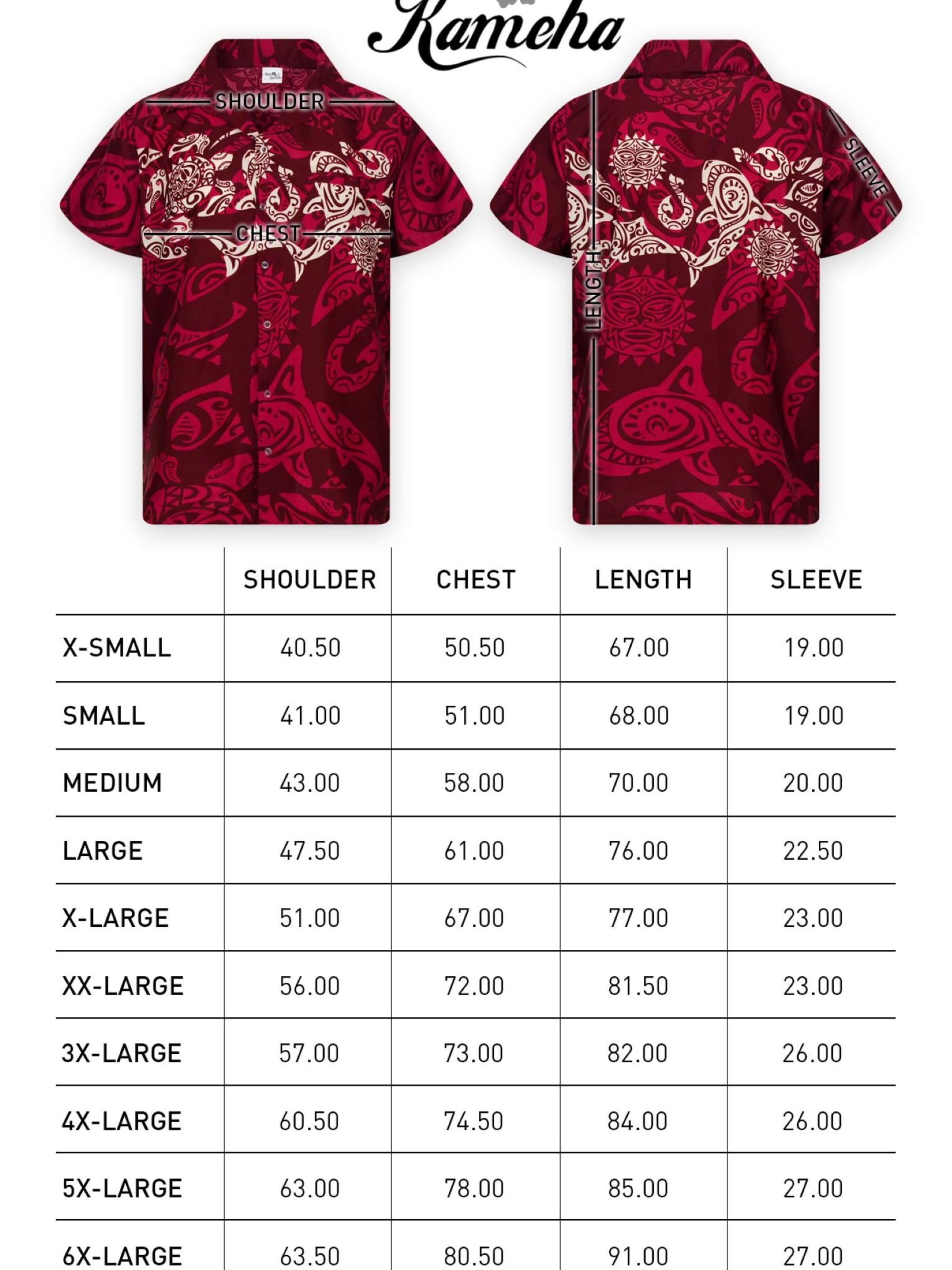 Maglietta 'Maori Chest' di King Kameha in rosso