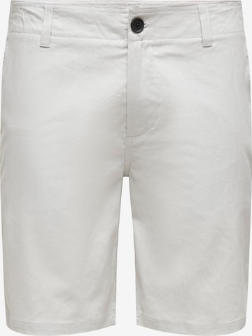 Pantalon chino 'Elliot' Only & Sons en gris : devant