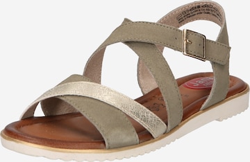 JANA Sandals in Green: front