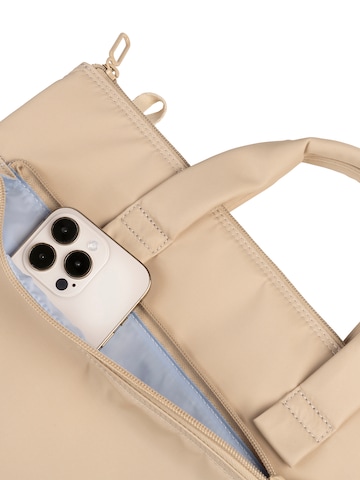 Borsa a mano 'Borsa a Mano Donna PET Riciclato - Chiusura Zip e Tasche' di TUCANO in beige