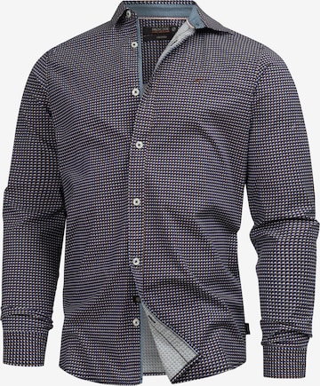 INDICODE JEANS Regular Fit Hemd in Blau: Vorderseite