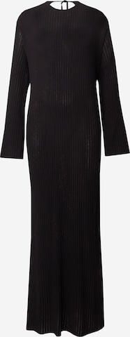 Won HundredPletena haljina 'Selene' - crna boja: prednji dio