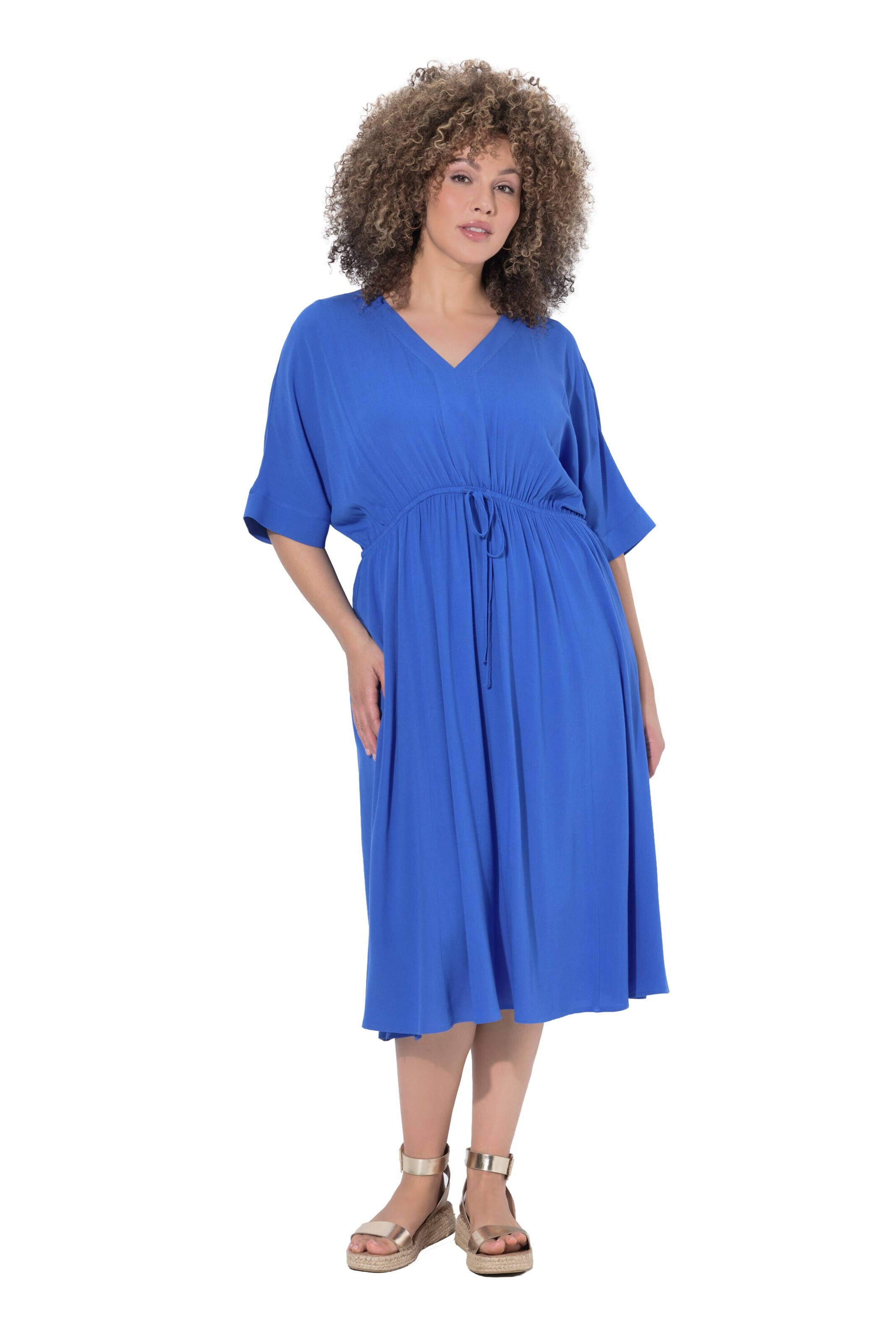 Ulla Popken Jurk in Blauw: voorkant