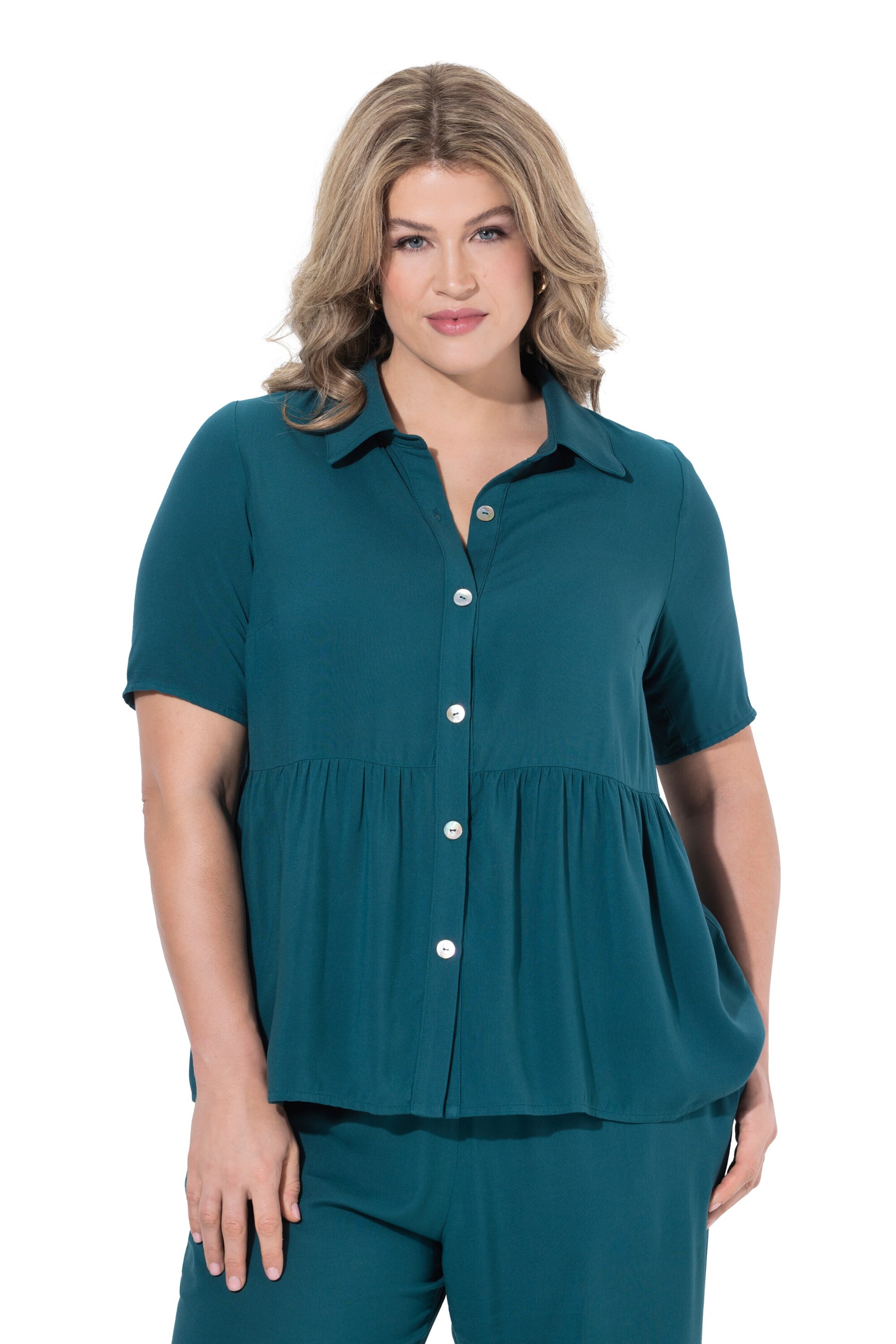 Ulla Popken Blouse in Blue: front