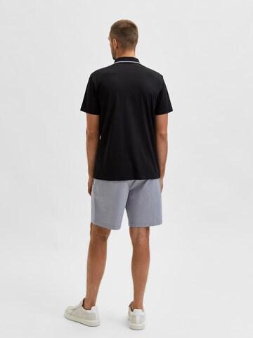 melns SELECTED HOMME T-Krekls 'Leroy'