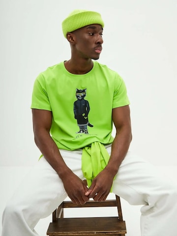 Maglietta 'Sport Cat' di Cat e Lolette in verde