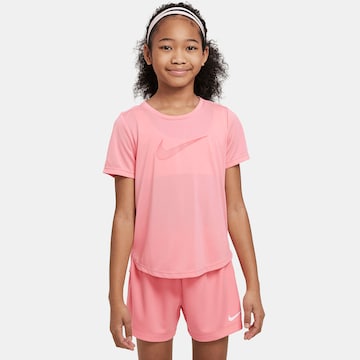 NIKE Performance Shirt 'One' in Pink: front