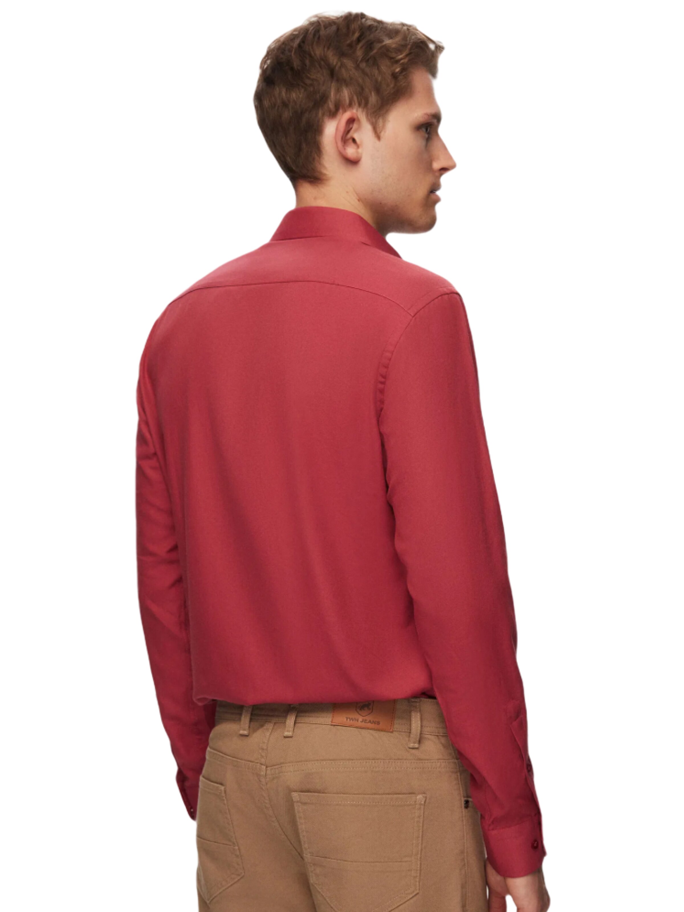 Coupe slim Chemise business D’S Damat en rouge