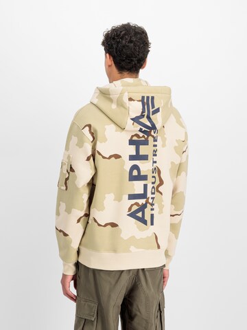 ALPHA INDUSTRIES Sweatshirt in Beige: Vorderseite