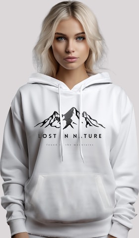 Pull-over 'Lost in nature' F4NT4STIC en blanc