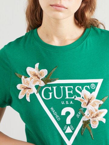 GUESS T-Shirt 'ZOEY' in Grün