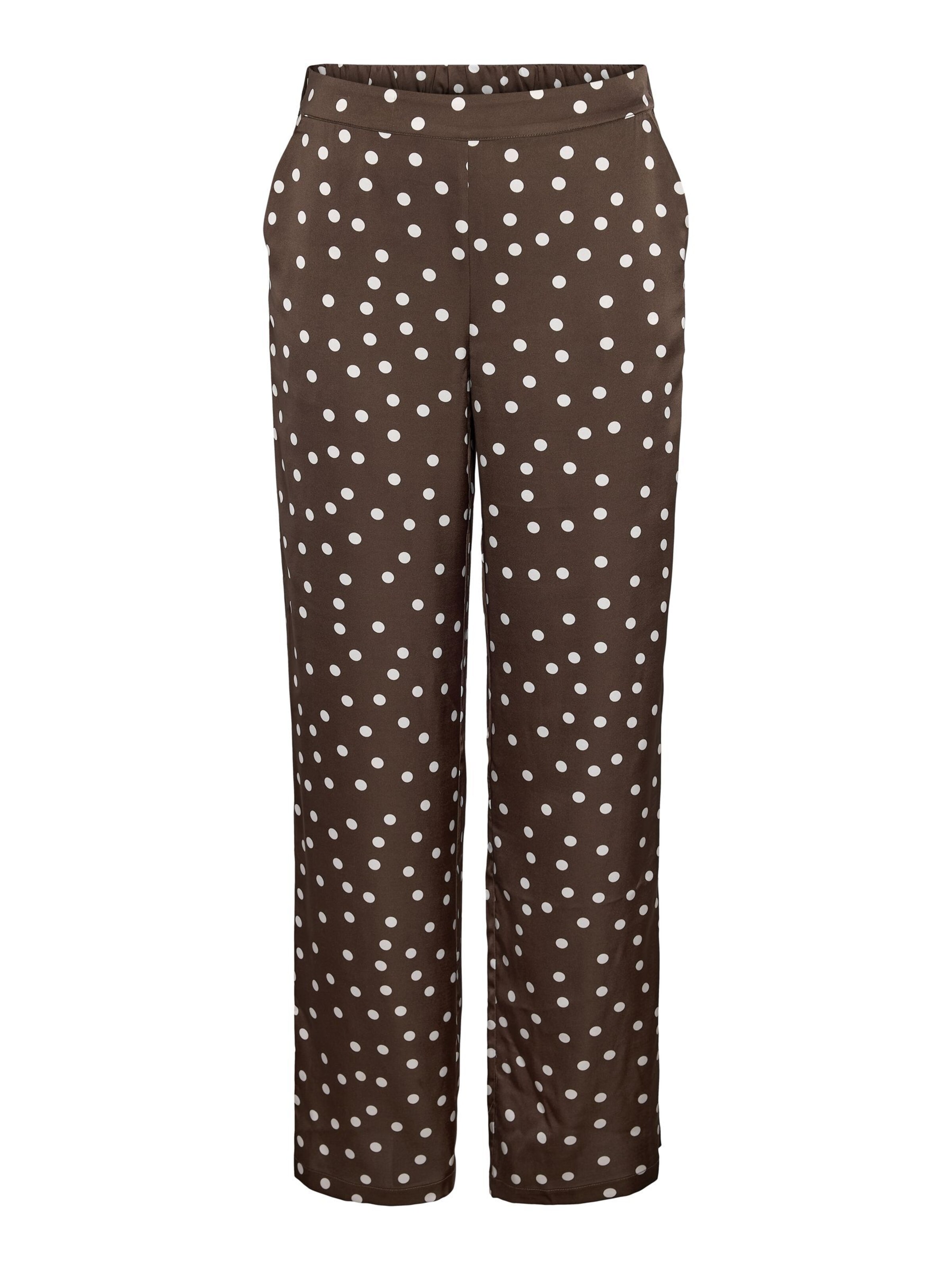 Loosefit Pantaloni di Noisy may in marrone: frontale