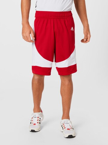 ADIDAS SPORTSWEAR Regular Workout Pants 'N3Xt L3V3L Prime Game' in Red: front