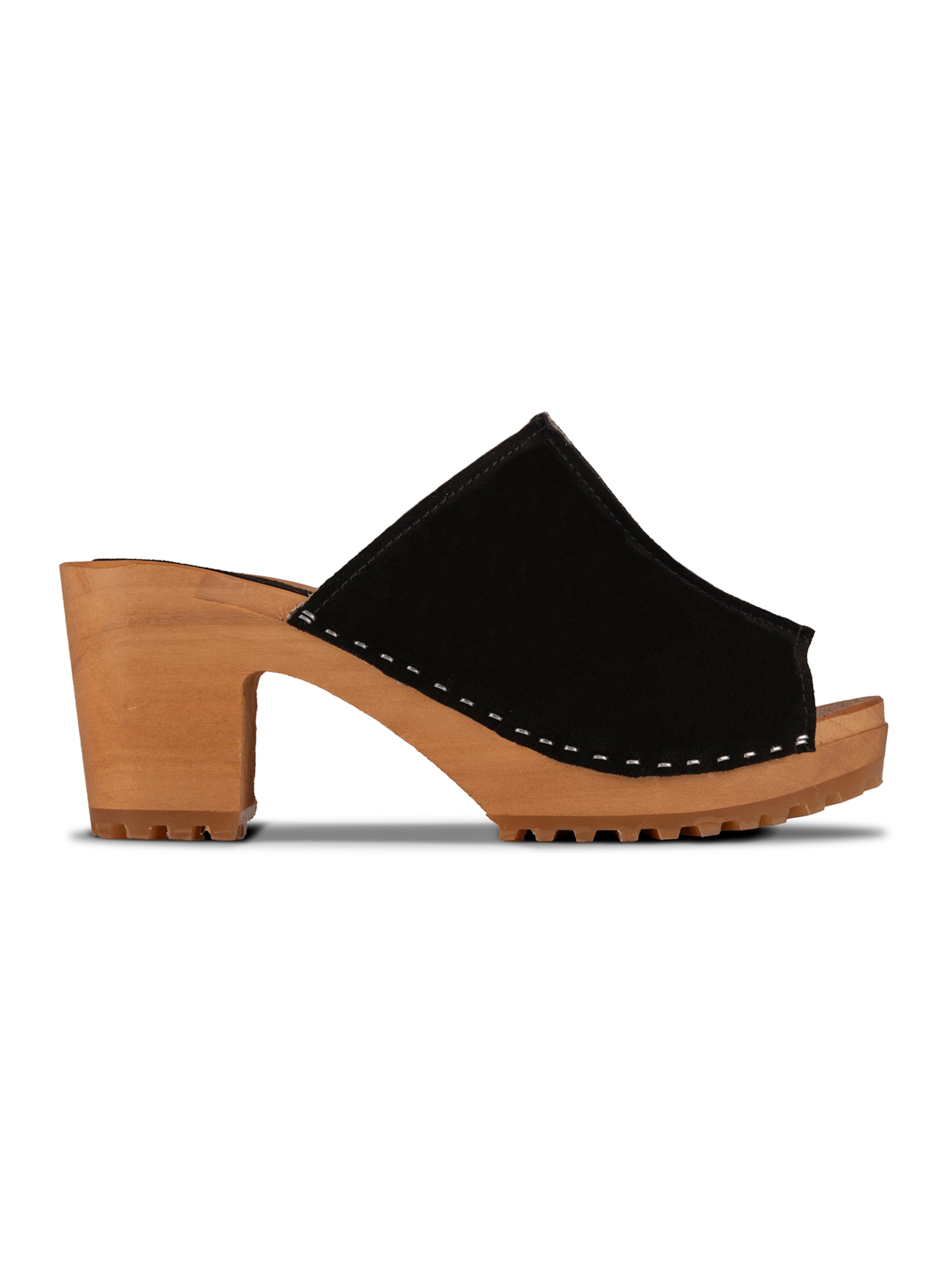 Vivisence Clogs 'B0001'‌‌‌‌‌‌‌ in Schwarz: Vorderseite