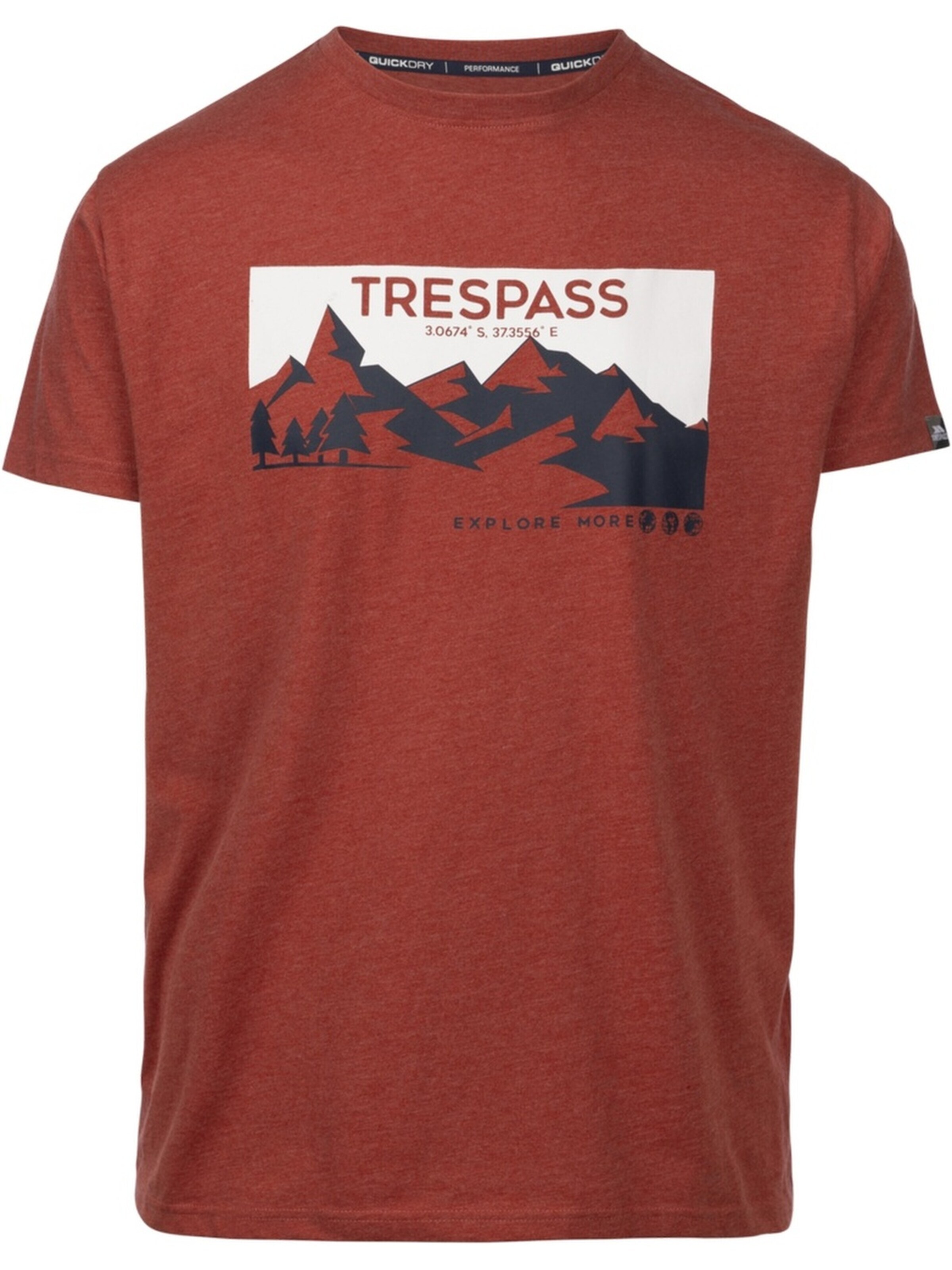 TRESPASS Shirt 'Nottaway Casua' in Red: front