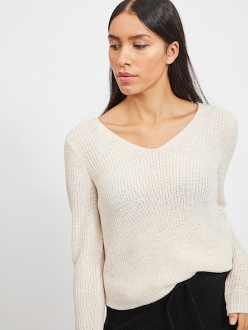 VILA Sweater 'Oktavi' in Beige
