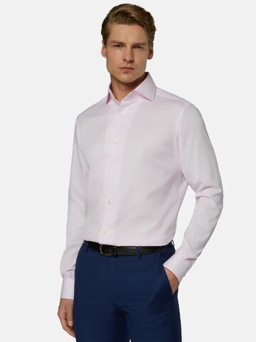 Regular fit Camicia di Boggi Milano in rosa: frontale