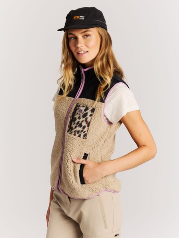 PROTEST Vest 'PRTFriz' in Brown