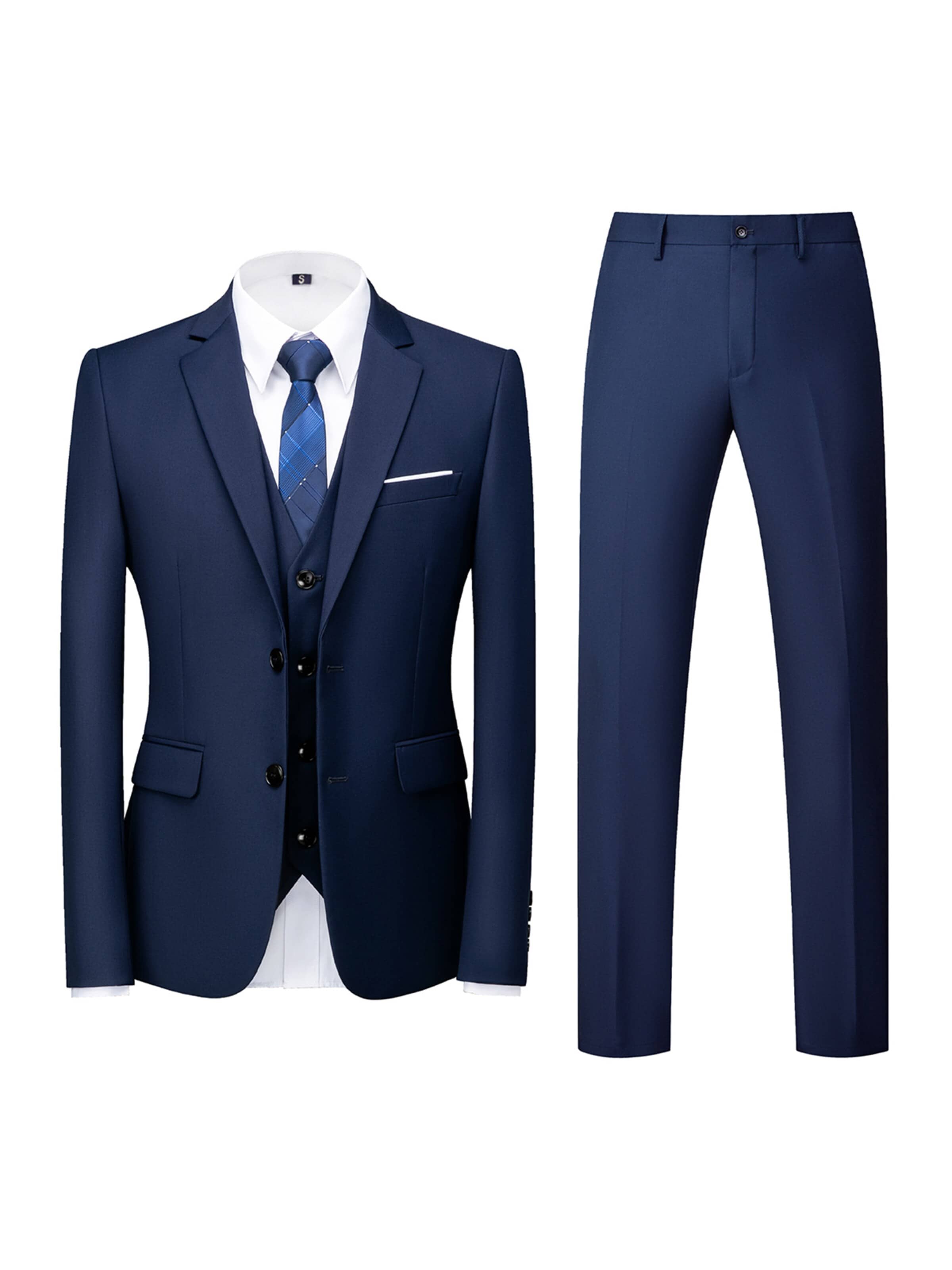 YOUTHUP Suit 'Terzett' in 44/Regular in Blue, Item view