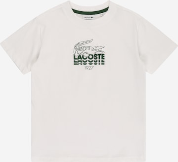 LACOSTE T-shirt i vit: framsida