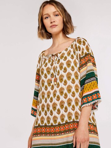 Robe d’été Apricot en mélange de couleurs