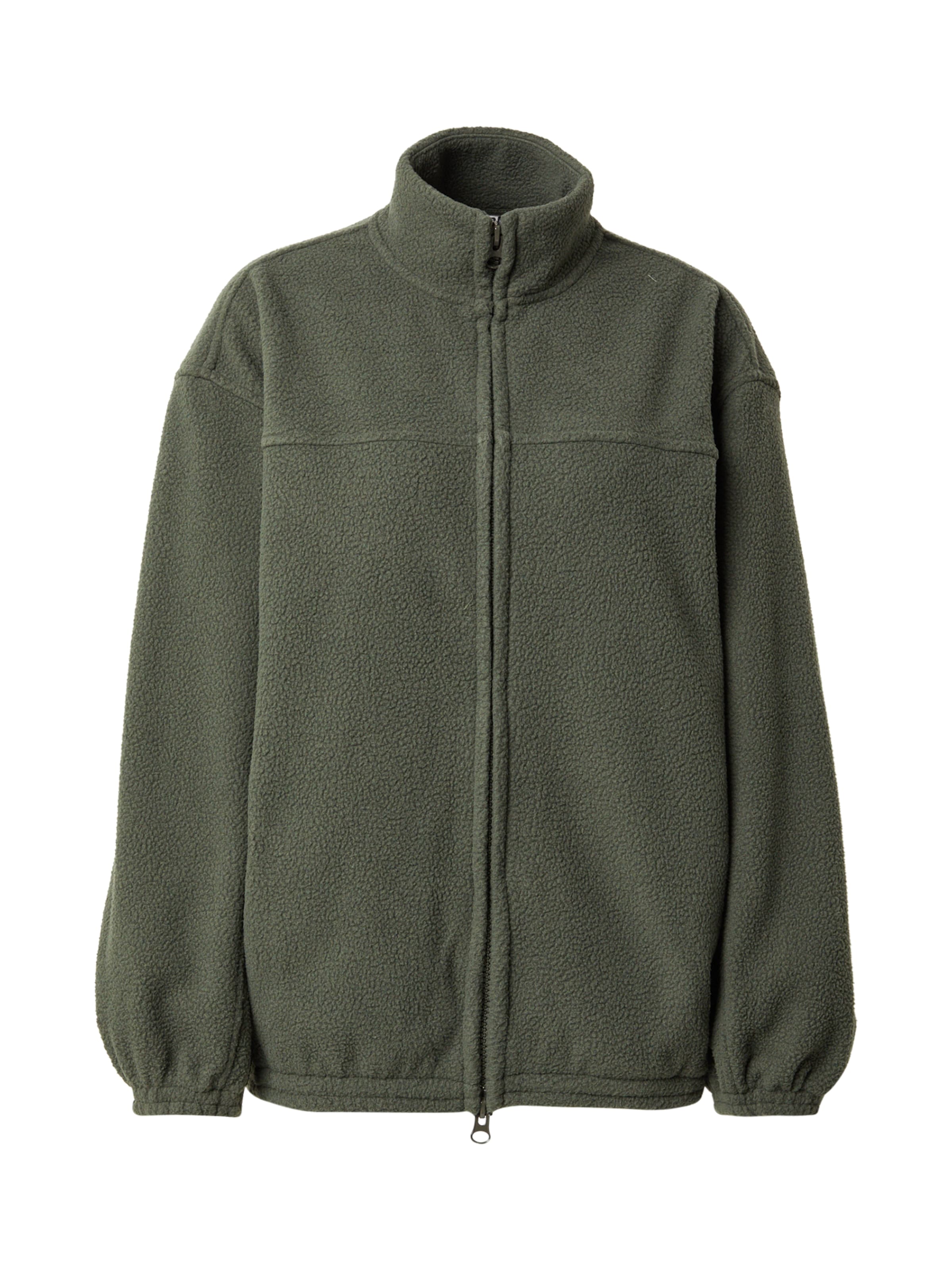 WEEKDAY Fleece jas &#x27;Leia&#x27; in Groen: voorkant
