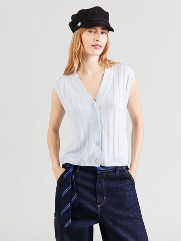 MM by Max Mara Stickad väst 'LRANGHI' i blå: framsida
