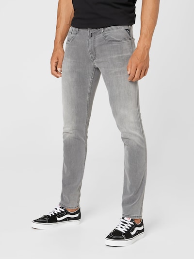 REPLAY Jeans 'ANBASS' in hellgrau, Modelansicht