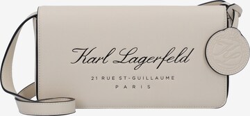Borsa a tracolla di Karl Lagerfeld in beige: frontale