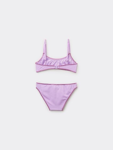 CALZEDONIA Bralette Bikini 'Ocean Pearl' in Purple