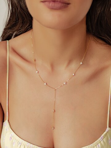 Hey Happiness Necklace 'Posy' in Gold: front