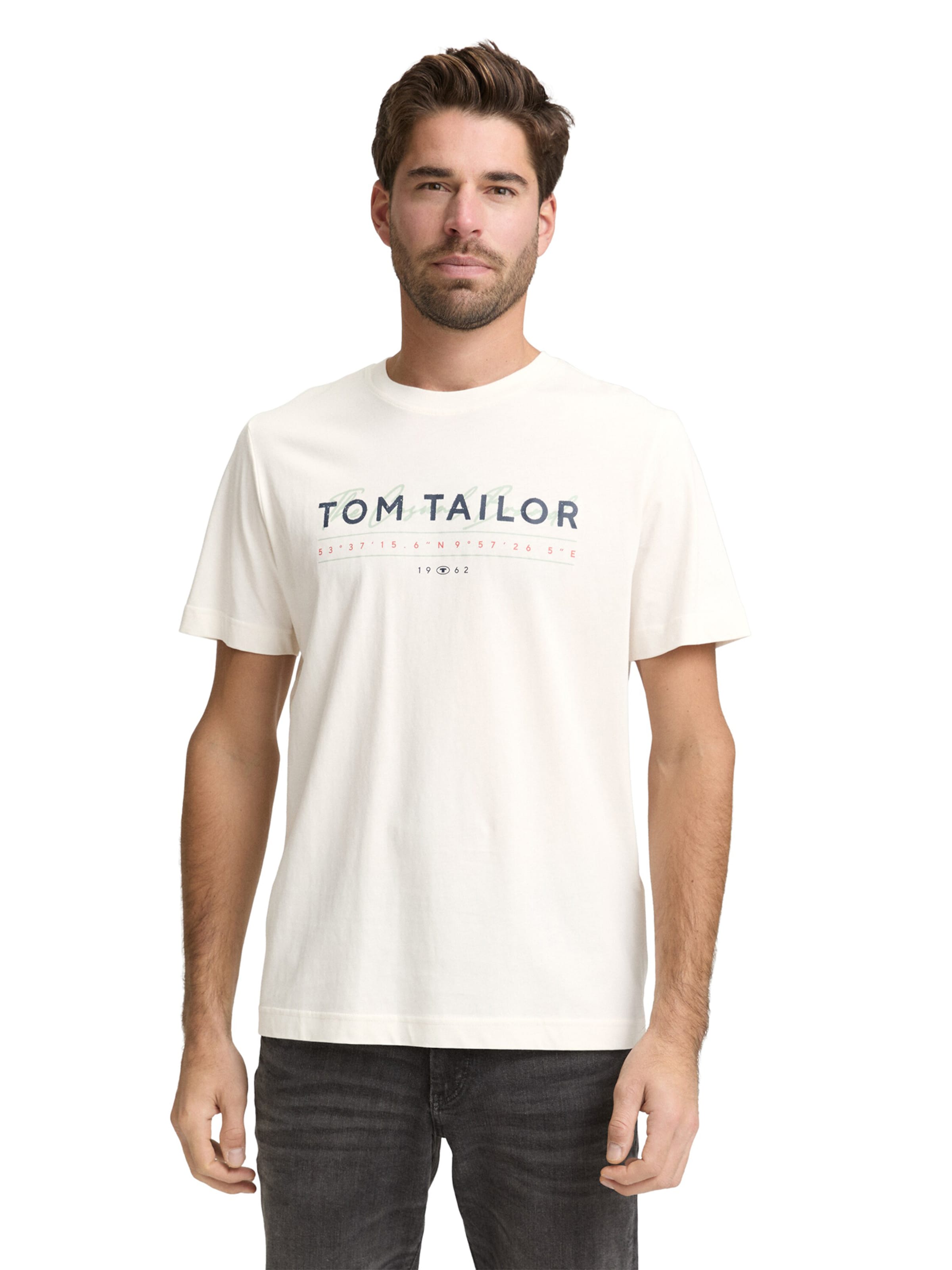 TOM TAILOR - Camiseta en blanco: frente