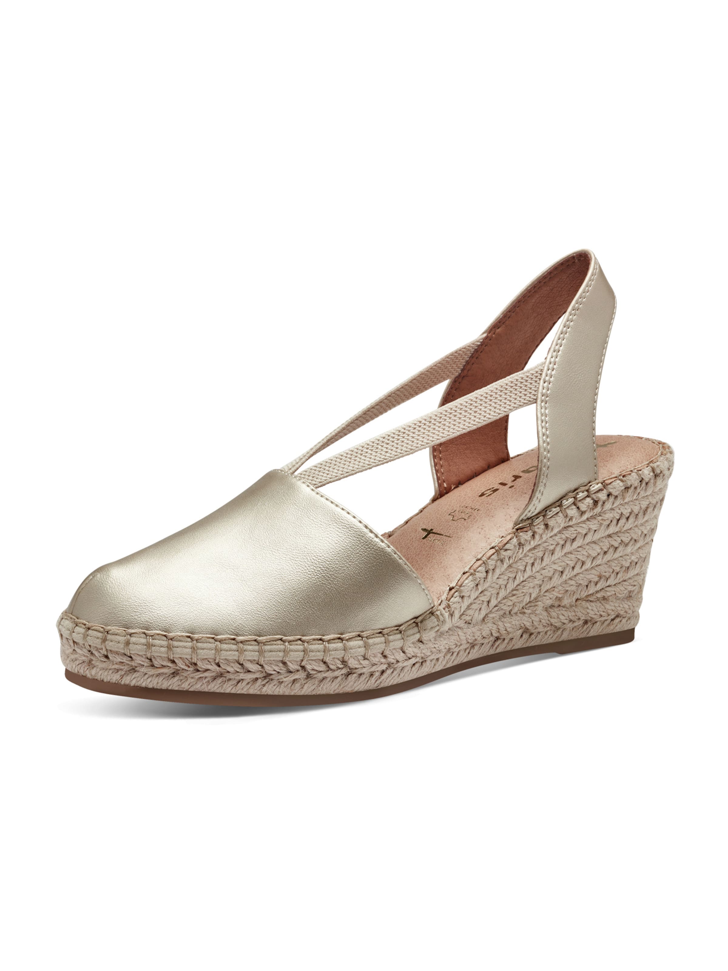 Fashion tamaris espadrilles gold