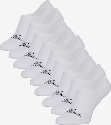 Chaussettes 'Unisex No-Show Footies' O'NEILL en blanc : devant