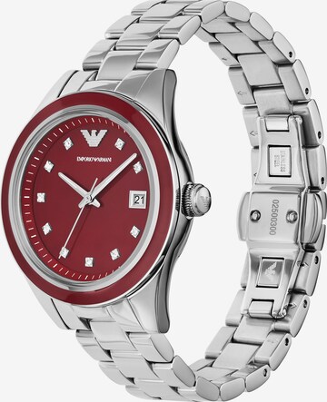 Emporio Armani Analoguhr in Rot: predná strana