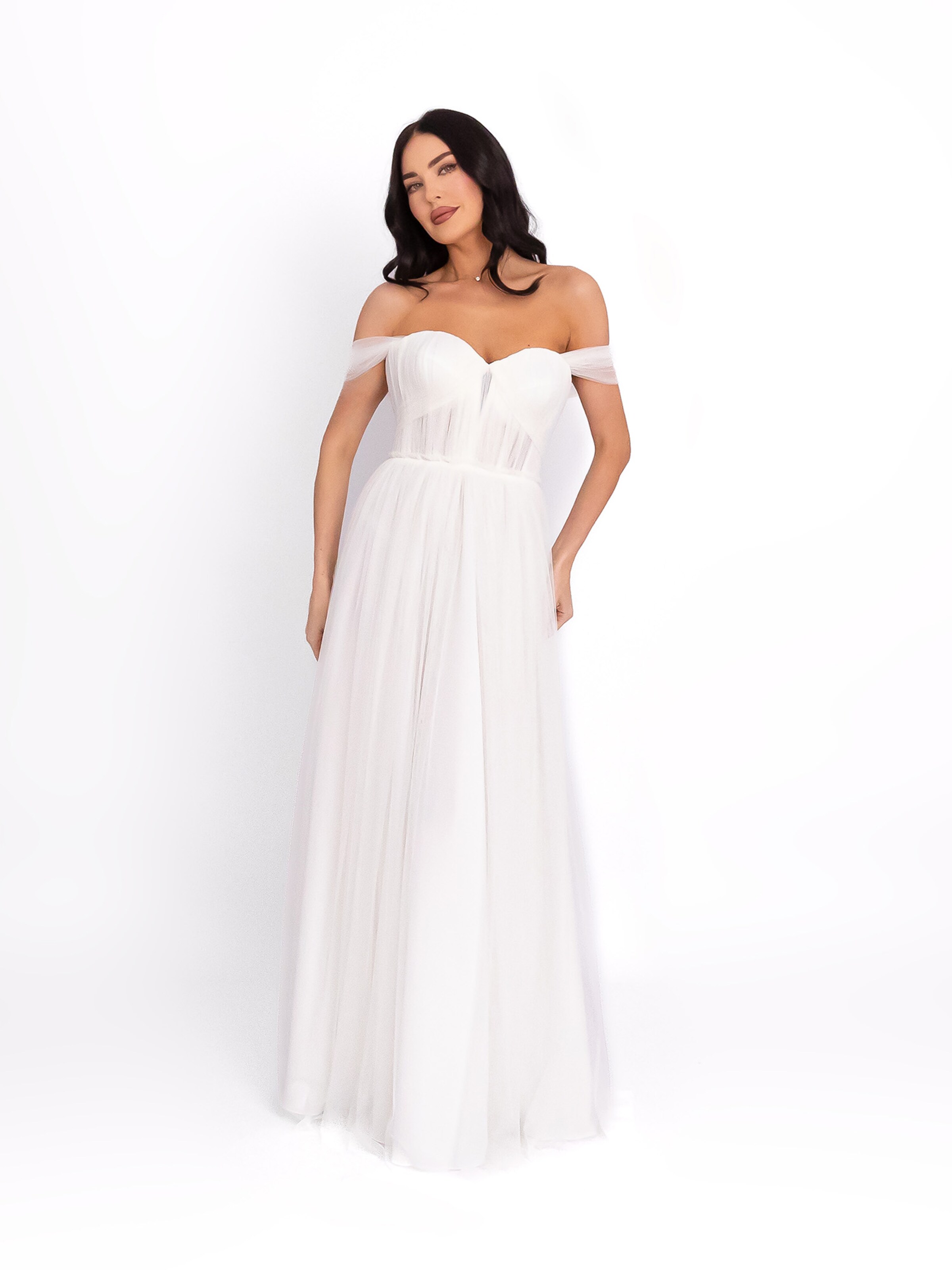 acob a porter - Vestido de noche en blanco