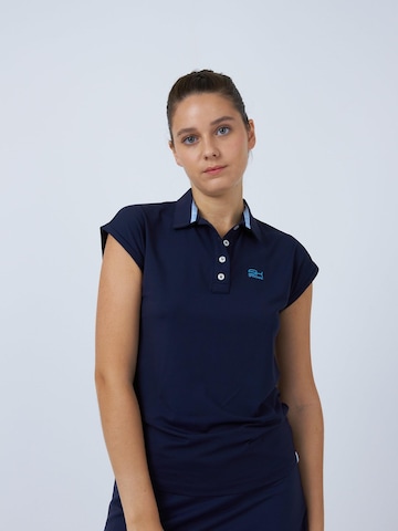 SPORTKIND Funktionsshirt 'Polo Shirt Loose-Fit'‌‌‌‌‌‌‌‌ in Blau: Vorderseite