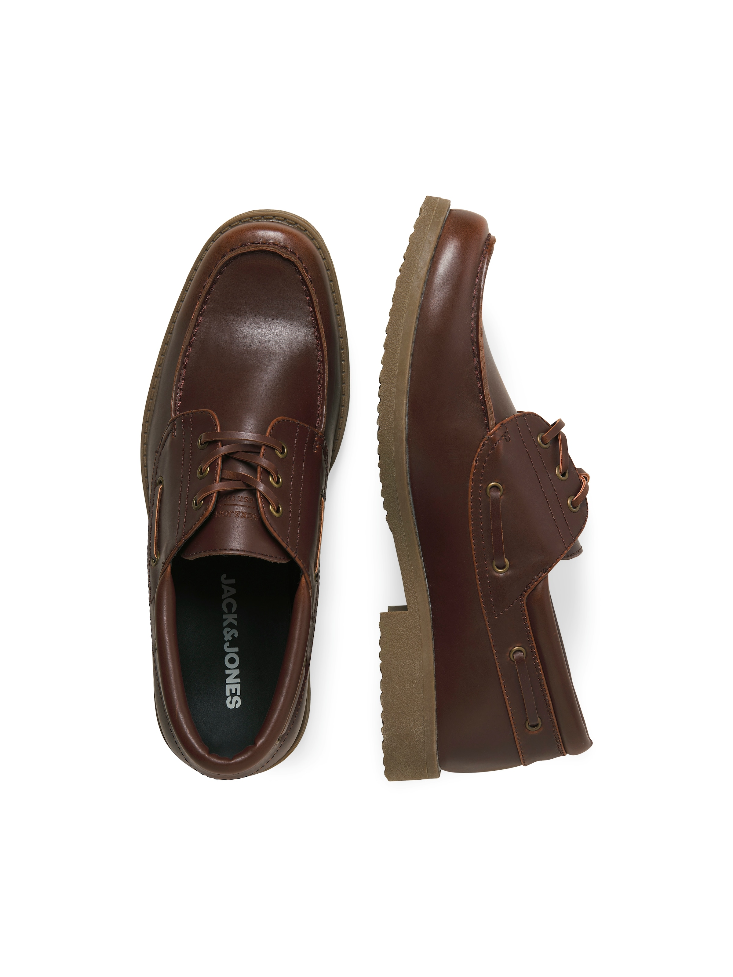 JACK & JONES Mokasíny 'JFWDartmoor' - Hnedá