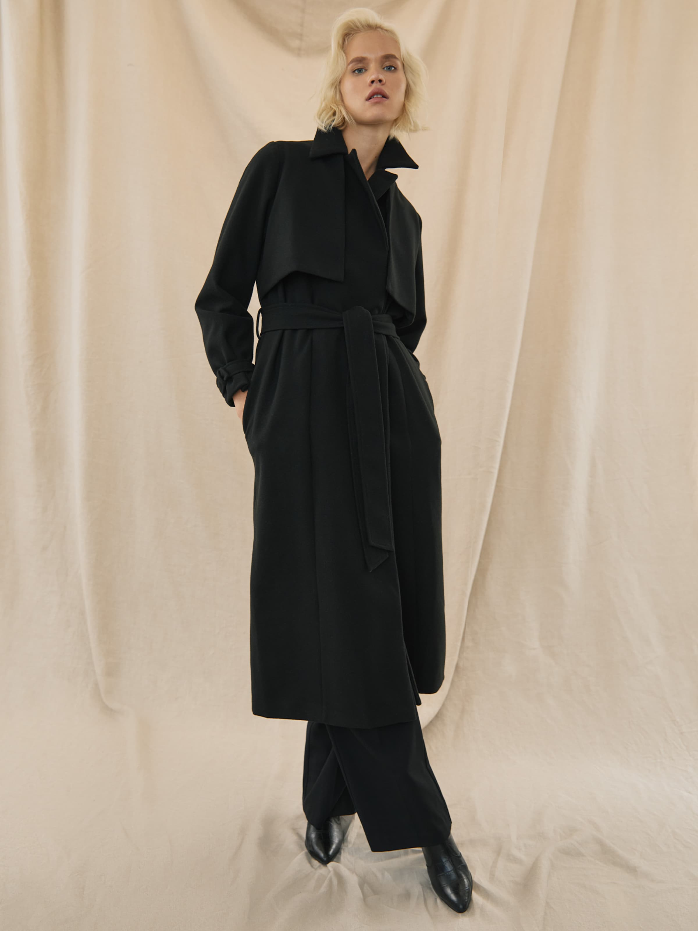 Vêtements Manteau mi-saison 'Remi' Kendall for en Noir 