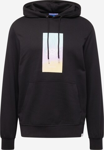 Sweat-shirt 'ARUBA SUNSET' JACK & JONES en noir : devant