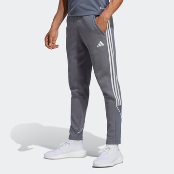 ADIDAS PERFORMANCE Slimfit Sporthose 'Tiro23' in Grau