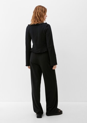 QS Knit cardigan in Black