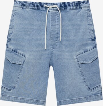 Pull&Bear Cargobroek in Blauw: voorkant