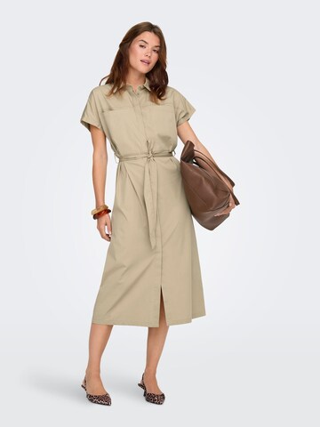 ONLY Shirt dress 'ONLTanny' in Beige