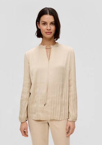 s.Oliver BLACK LABEL Bluse in Beige: Vorderseite