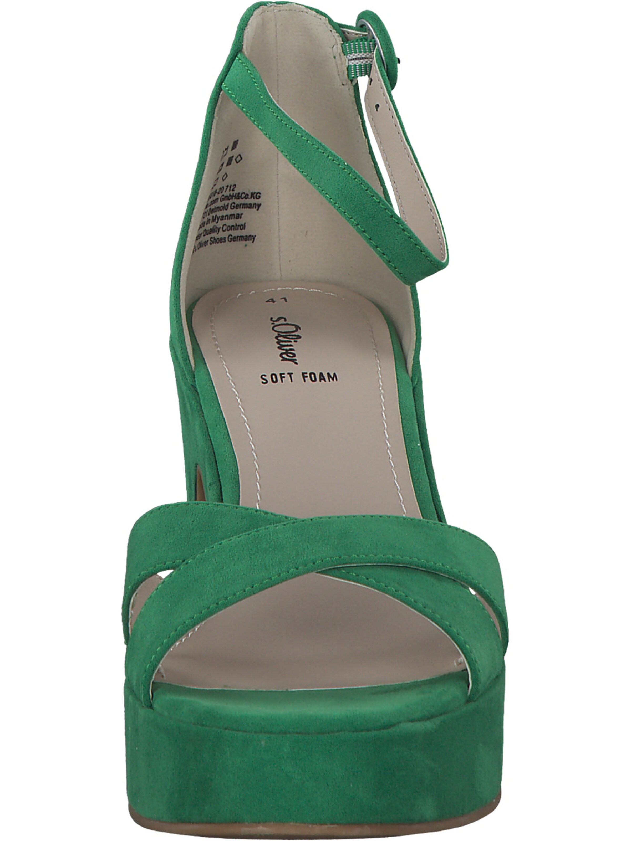 s.Oliver Strap Sandals '28318' in Green