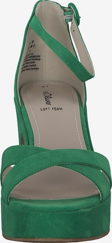 s.Oliver Strap Sandals '28318' in Green