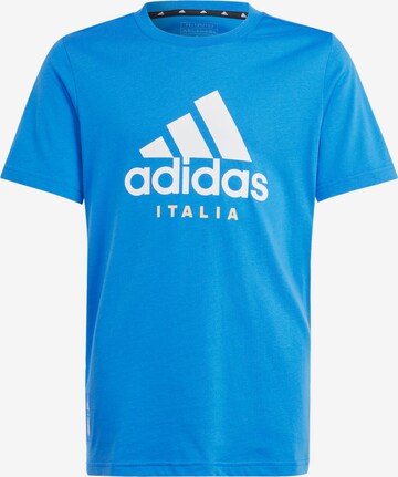 ADIDAS PERFORMANCE Functioneel shirt 'Italien' in Blauw: voorkant